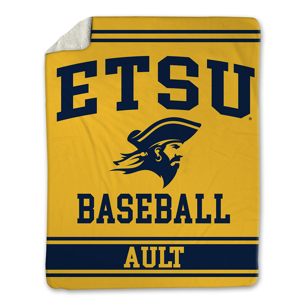 East Tennessee State - NCAA Baseball : Mason Ault - Blanket-0