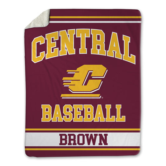 Central Michigan - NCAA Baseball : Jake Brown - Blanket-0