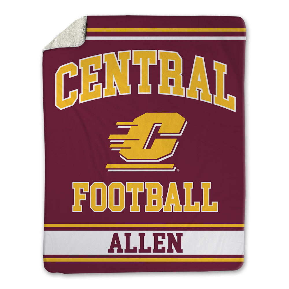 Central Michigan - NCAA Football : Jamari Allen - Blanket-0