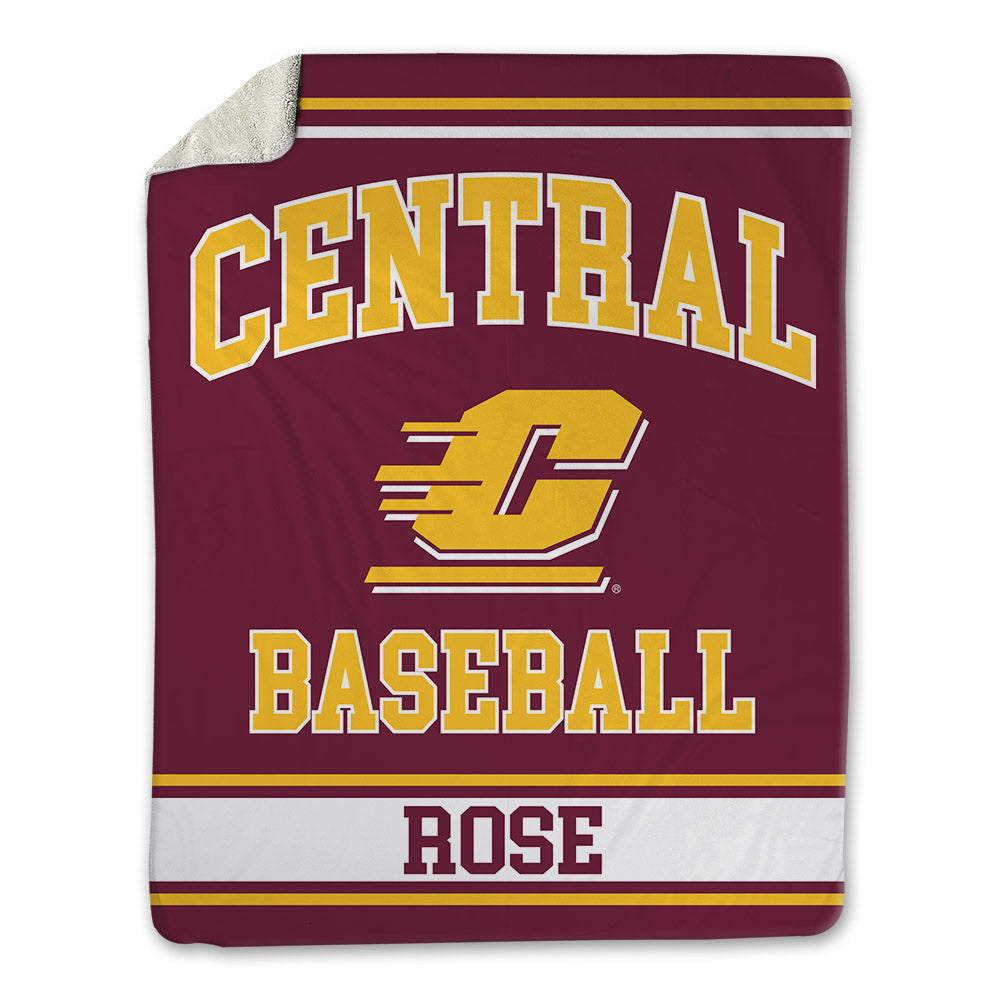 Central Michigan - NCAA Baseball : Tommy Rose - Blanket-0