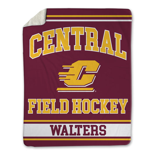 Central Michigan - NCAA Women's Field Hockey : Ava Walters - Blanket-0
