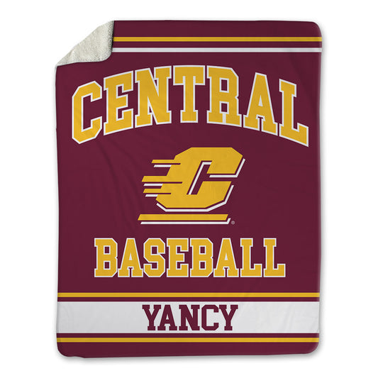 Central Michigan - NCAA Baseball : Jayden Yancy - Blanket-0