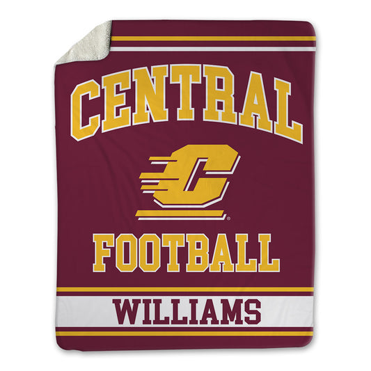 Central Michigan - NCAA Football : Tyremii Williams - Blanket-0