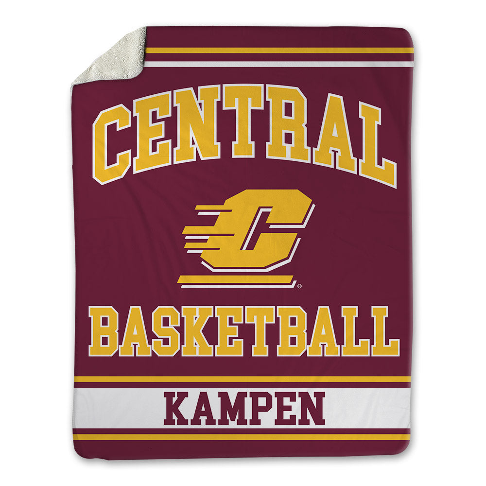 Central Michigan - NCAA Men's Basketball : Jalen Kampen - Blanket-0