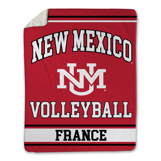 New Mexico - NCAA Women's Volleyball : Addison France - Blanket-0