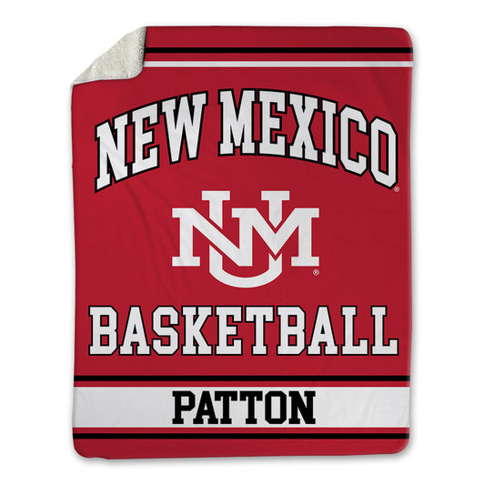New Mexico - NCAA Men's Basketball : Kallai Patton - Blanket-0