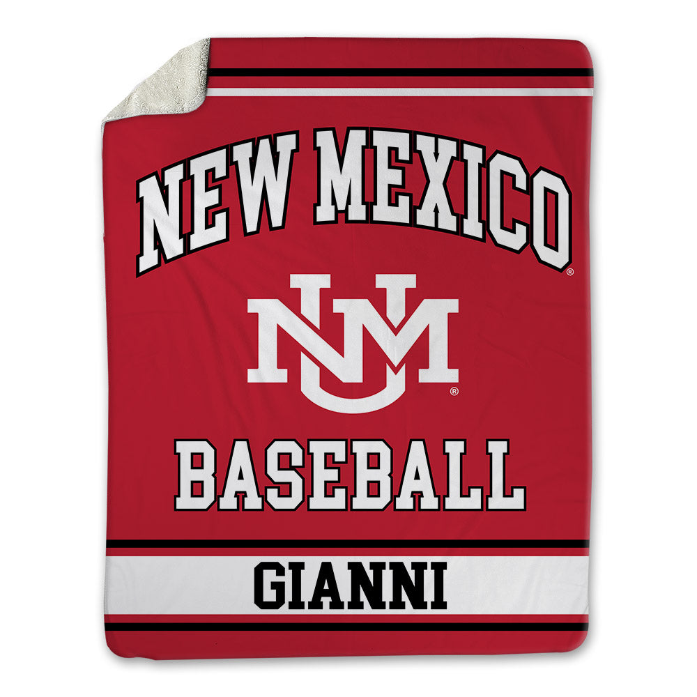 New Mexico - NCAA Baseball : Antonio Gianni - Blanket-0