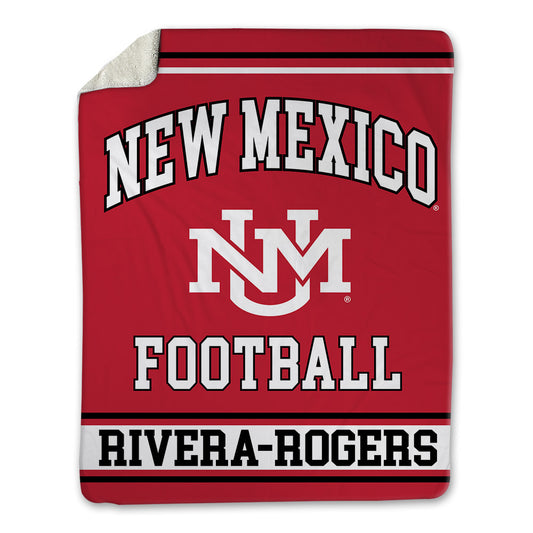 New Mexico - NCAA Football : Xavier Rivera-Rogers - Blanket-0