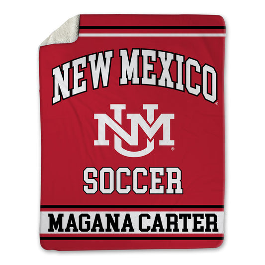 New Mexico - NCAA Women's Soccer : Laila Magana Carter - Blanket-0