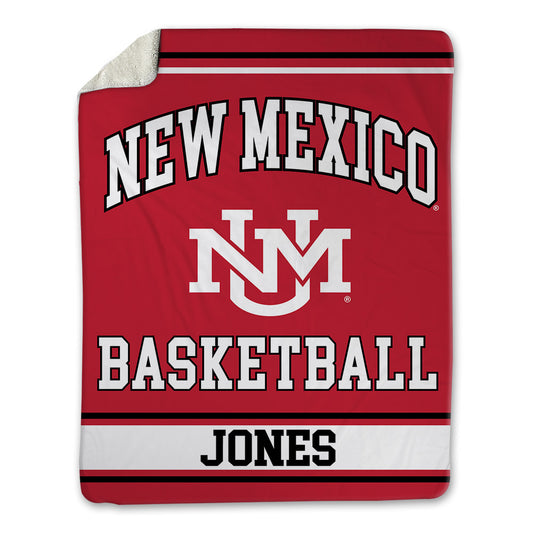 New Mexico - NCAA Men's Basketball : Sir Marius Jones - Blanket-0