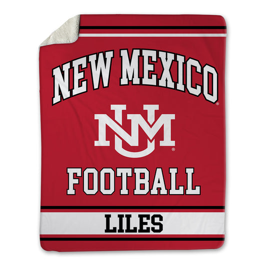 New Mexico - NCAA Football : Jaron Liles - Blanket-0