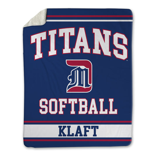 Detroit Mercy - NCAA Softball : Abby Klaft - Blanket-0