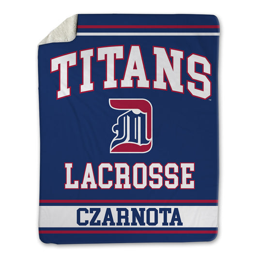Detroit Mercy - NCAA Men's Lacrosse : Jacob Czarnota - Blanket-0