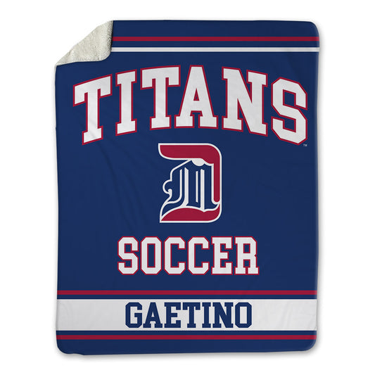 Detroit Mercy - NCAA Men's Soccer : Hayden Gaetino - Blanket-0