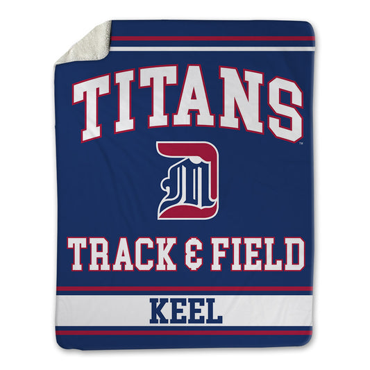 Detroit Mercy - NCAA Men's Track & Field : David Keel - Blanket-0