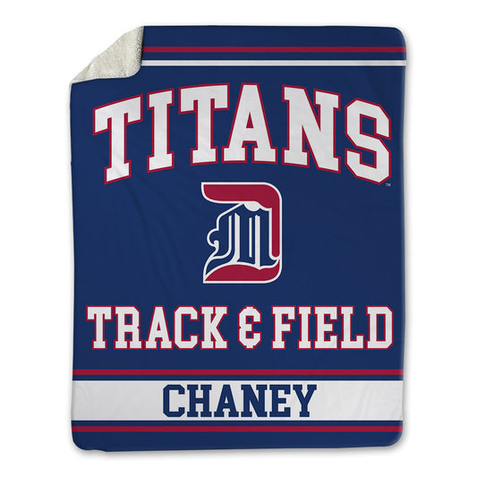 Detroit Mercy - NCAA Men's Track & Field : Micah Chaney - Blanket-0
