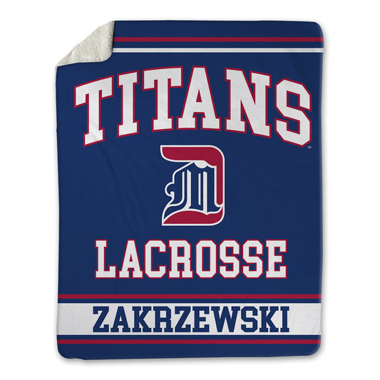 Detroit Mercy - NCAA Women's Lacrosse : Anja Zakrzewski - Blanket-0