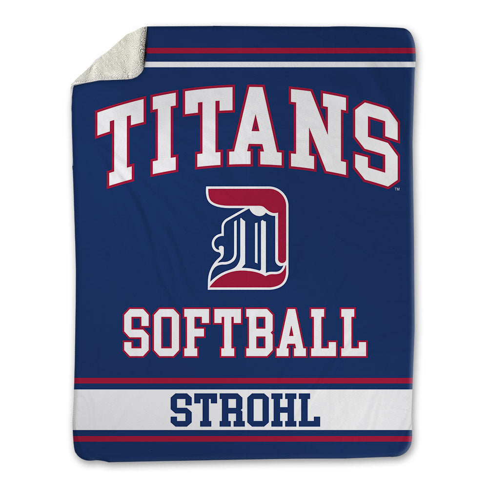 Detroit Mercy - NCAA Softball : Alyssa Strohl - Blanket-0