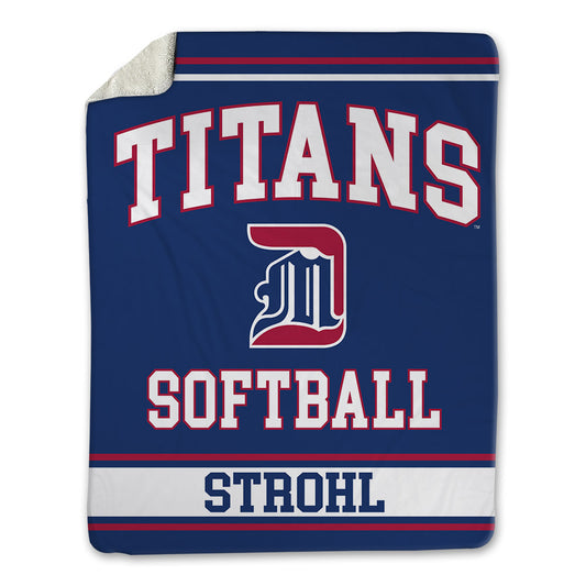 Detroit Mercy - NCAA Softball : Alyssa Strohl - Blanket-0