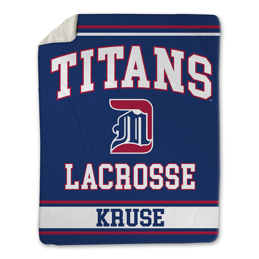 Detroit Mercy - NCAA Men's Lacrosse : Landon Kruse - Blanket-0