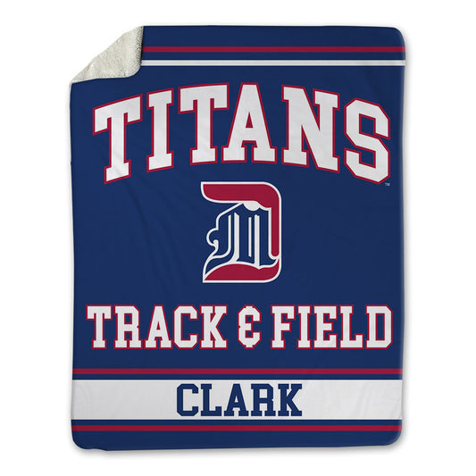 Detroit Mercy - NCAA Women's Track & Field : Jada Clark - Blanket-0