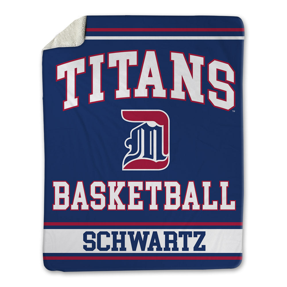 Detroit Mercy - NCAA Women's Basketball : Brendha Schwartz - Blanket-0