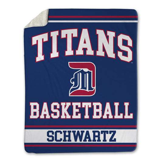 Detroit Mercy - NCAA Women's Basketball : Brendha Schwartz - Blanket-0