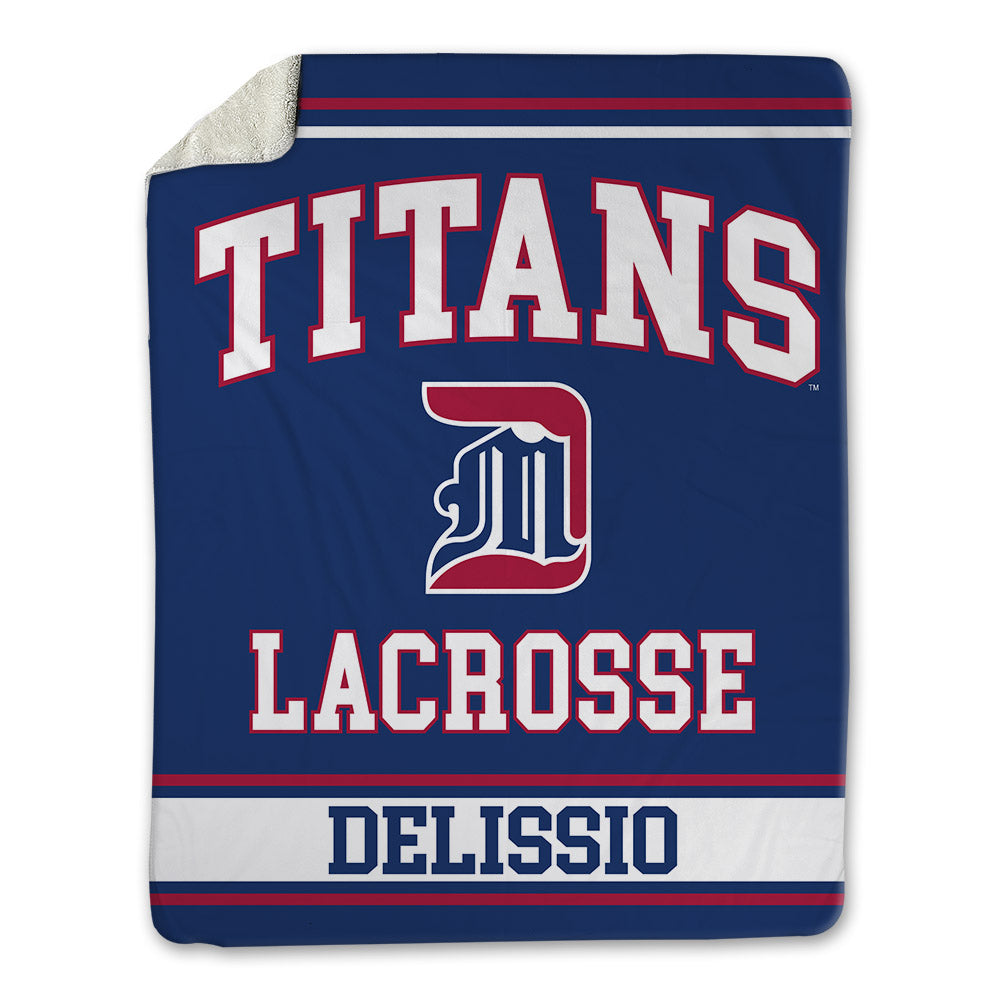 Detroit Mercy - NCAA Men's Lacrosse : Gio Delissio - Blanket-0