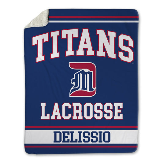 Detroit Mercy - NCAA Men's Lacrosse : Gio Delissio - Blanket-0
