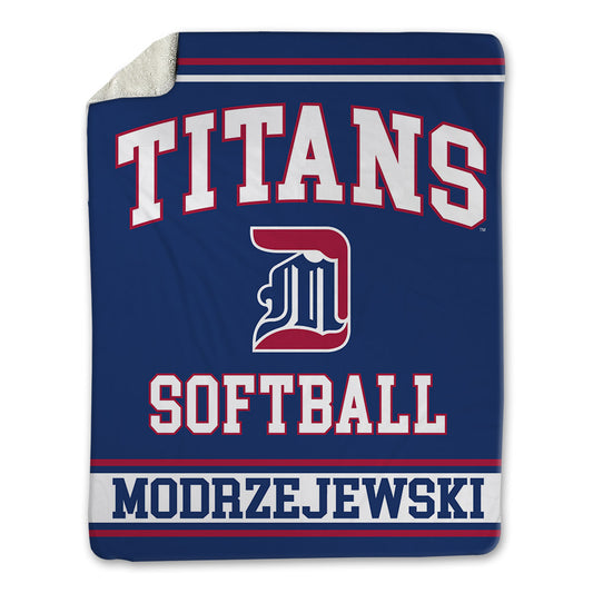 Detroit Mercy - NCAA Softball : Katie Modrzejewski - Blanket-0
