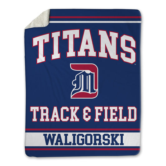 Detroit Mercy - NCAA Women's Track & Field : Kendal Waligorski - Blanket-0