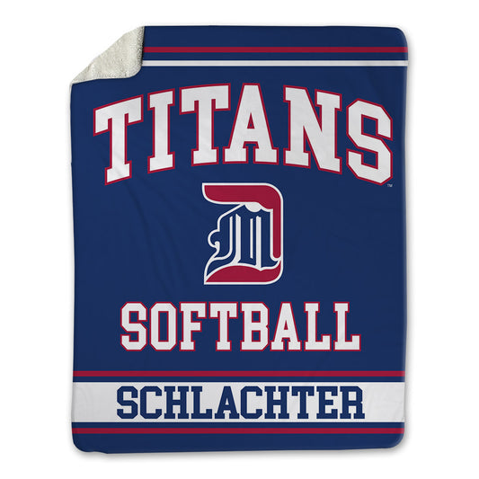 Detroit Mercy - NCAA Softball : Hannah Schlachter - Blanket-0