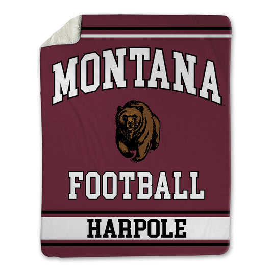 Montana - NCAA Football : Cole Harpole - Blanket-0