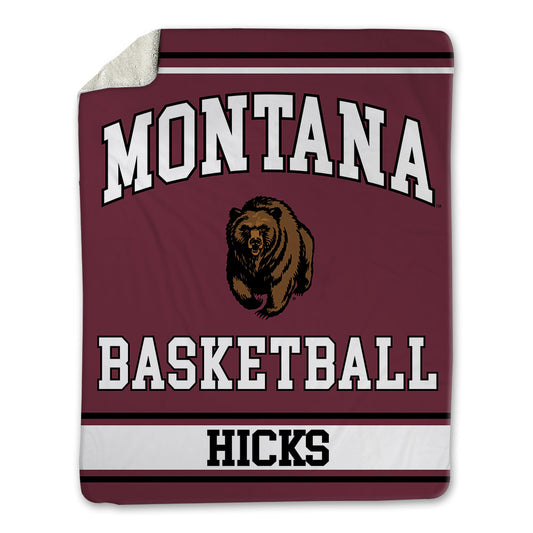Montana - NCAA Men's Basketball : Brooklyn Hicks - Blanket-0