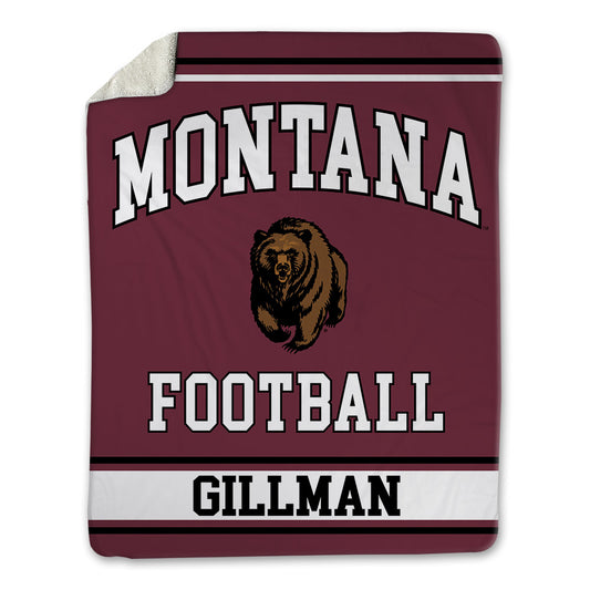 Montana - NCAA Football : Monte Gillman - Blanket-0