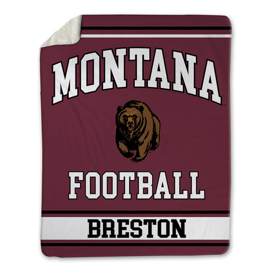 Montana - NCAA Football : Justus Breston - Blanket-0