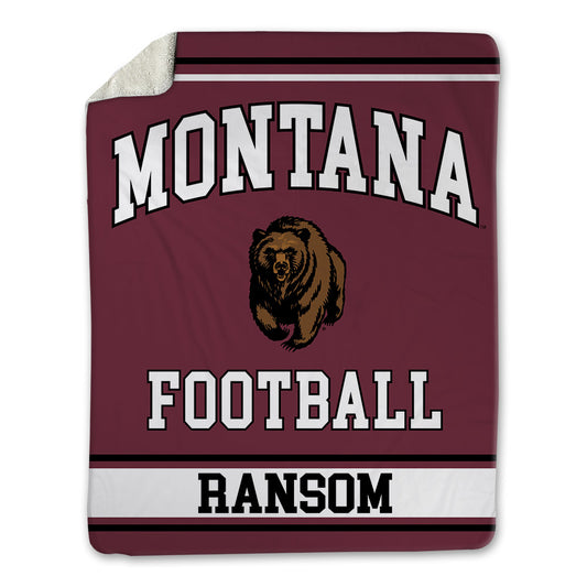 Montana - NCAA Football : Landon Ransom - Blanket-0