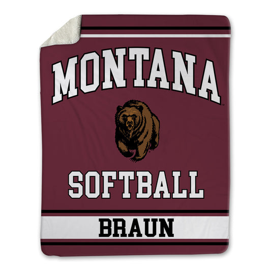 Montana - NCAA Softball : Brooklynn Braun - Blanket-0