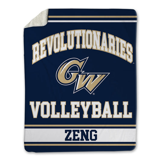 GWU - NCAA Women's Volleyball : Lydia Zeng - Blanket-0