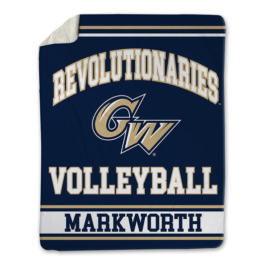 GWU - NCAA Women's Volleyball : Abby Markworth - Blanket-0