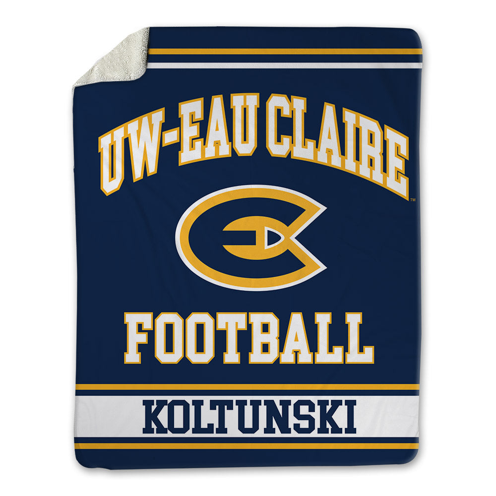 UW Eau Claire - NCAA Football : Tanner Koltunski - Blanket-0