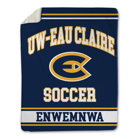 UW Eau Claire - NCAA Men's Soccer : Oge Enwemnwa - Blanket-0