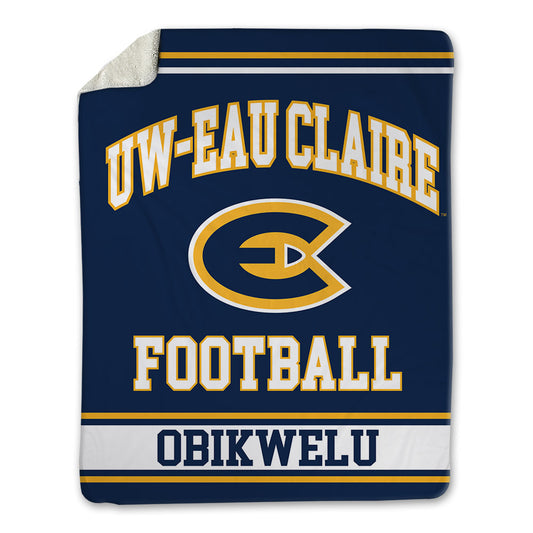 UW Eau Claire - NCAA Football : KJ Obikwelu - Blanket-0