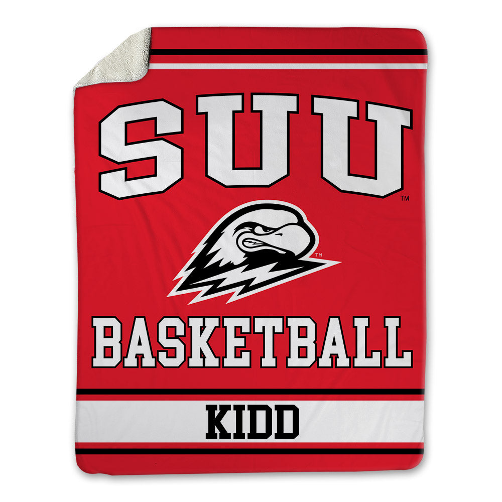 Southern Utah - NCAA Men's Basketball : Zeplin Kidd - Blanket-0