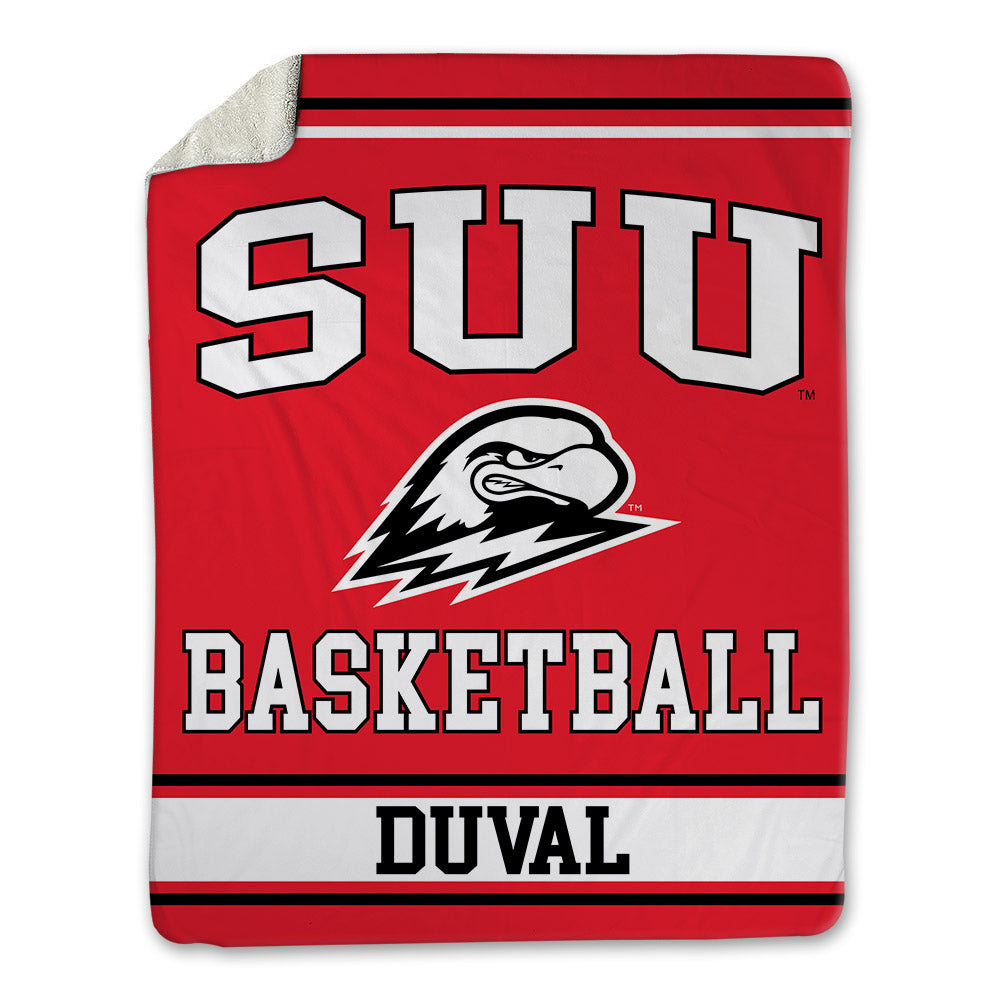 Southern Utah - NCAA Men's Basketball : Elijah Duval - Blanket-0
