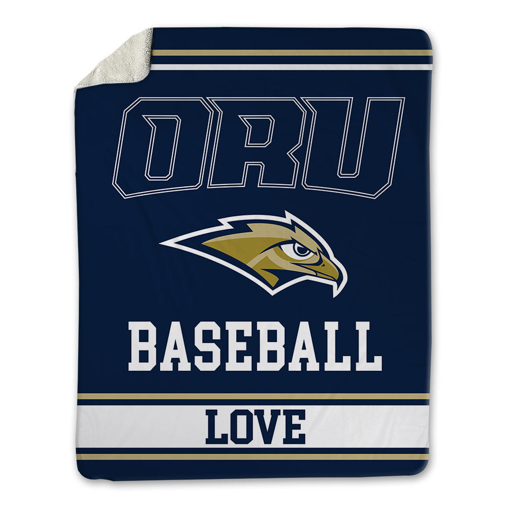 Oral Roberts - NCAA Baseball : Nathan Love - Blanket-0