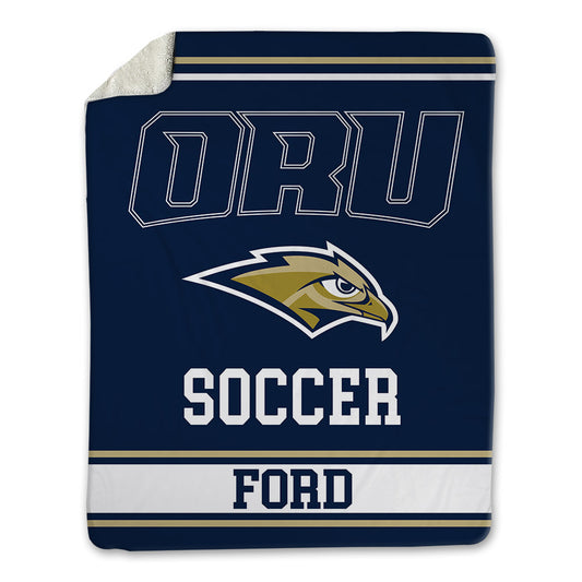 Oral Roberts - NCAA Men's Soccer : Zak Ford - Blanket-0