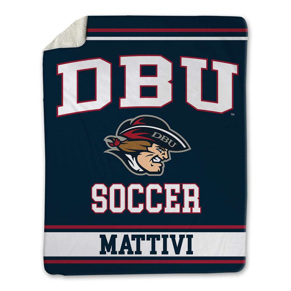 Dallas Baptist - NCAA Men's Soccer : Sean Mattivi - Blanket-0