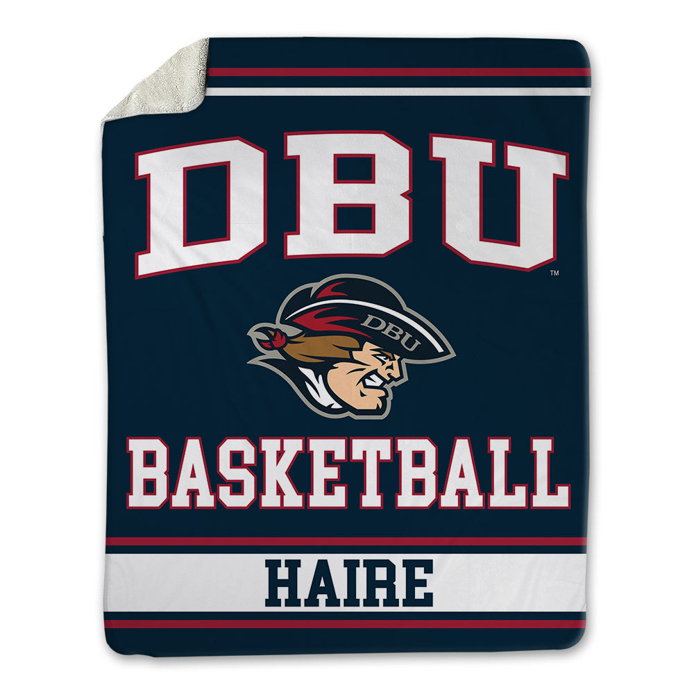 Dallas Baptist - NCAA Men's Basketball : Justin Haire - Blanket-0