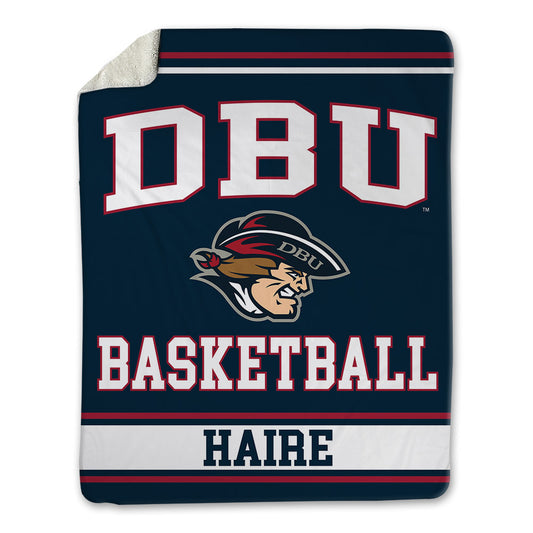 Dallas Baptist - NCAA Men's Basketball : Justin Haire - Blanket-0